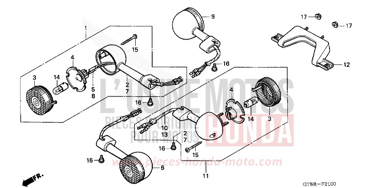 CLIGNOTANT de Wallaroo FIESTA VIOLET (RP130) de 1994