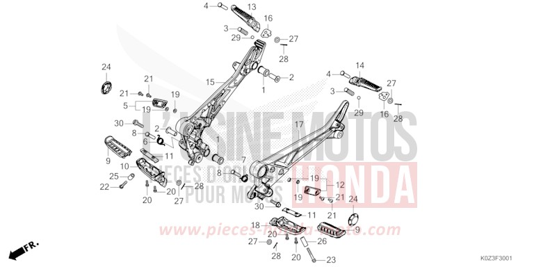 MARCHE (CB350RS/GB350S) de GB350S GUNMETAL BLACK METALLIC (NHC52) 2025