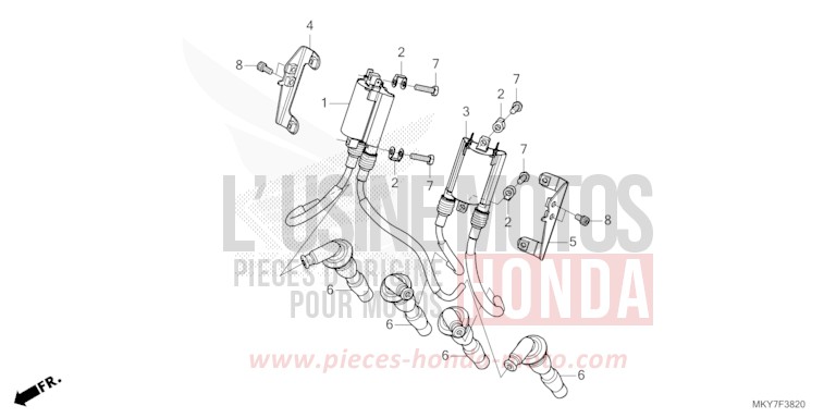 BOBINE D'ALLUMAGE de CB650R CANDY ENERGY ORANGE (YR249) de 2026