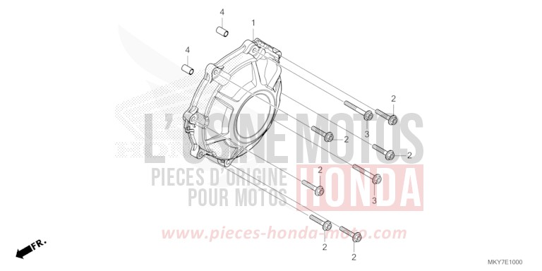 COUVERCLE DE GENERATRICE de CBR650R MAT GUNPOWDER BLACK METALLIC (NH436) 2026