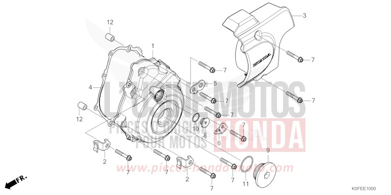 PANNEAU CARTER-MOTEUR G. de Monkey MILLENNIUM RED 2 (R408) 2025