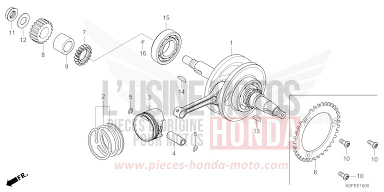 VILEBREQUIN/PISTON de Monkey MILLENNIUM RED 2 (R408) 2025