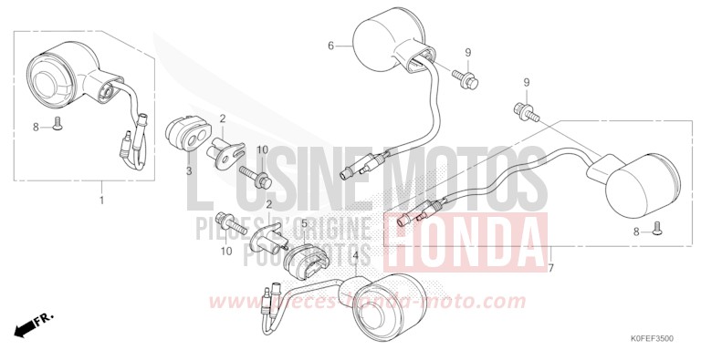 CLIGNOTANT de Monkey MILLENNIUM RED 2 (R408) 2025