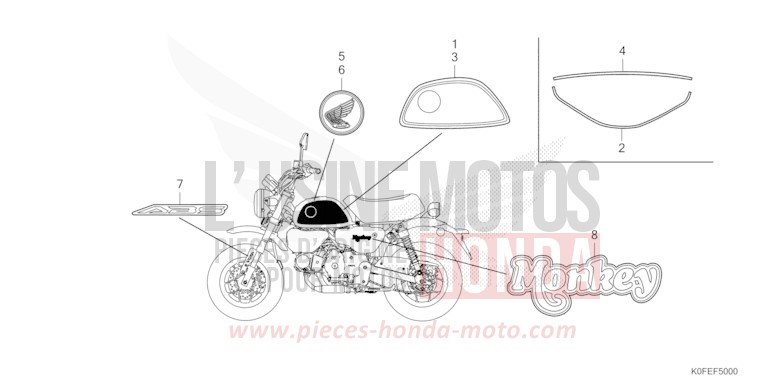 MARQUE/RAYURE de Monkey MILLENNIUM RED 2 (R408) 2025