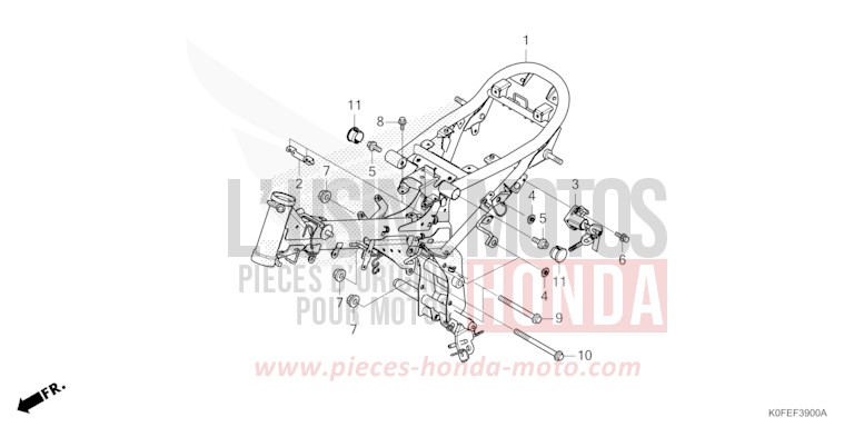 CARROSSERIE DE CHASSIS de Monkey SHEEN SILVER METALLIC (NH364) 2025
