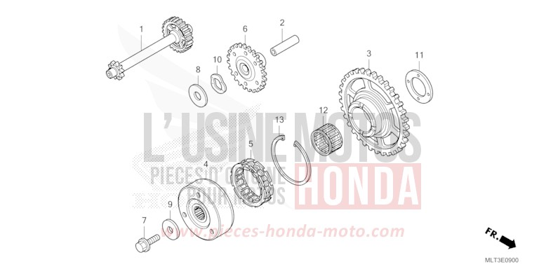 EMBRAYAGE DE DEMARRAGE de CB1000GT GRAND PRIX RED (R380) de 2026