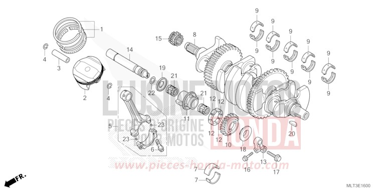 VILEBREQUIN/PISTON de CB1000GT GRAND PRIX RED (R380) 2026