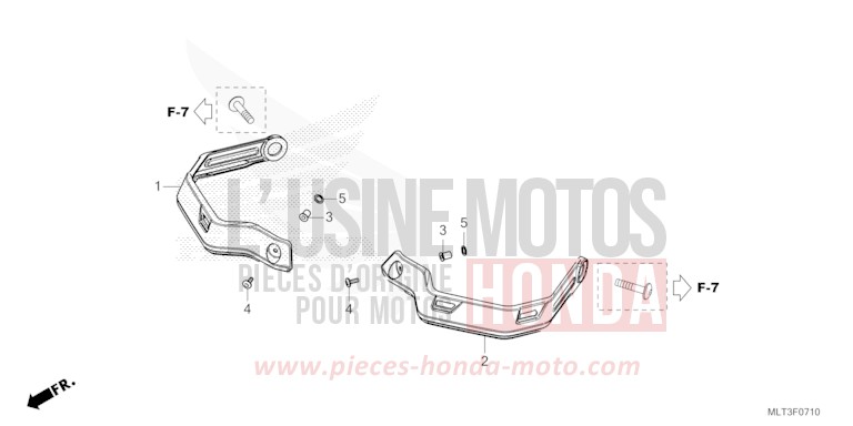 PROTEGE-DOIGTS de CB1000GT GRAND PRIX RED (R380) de 2026