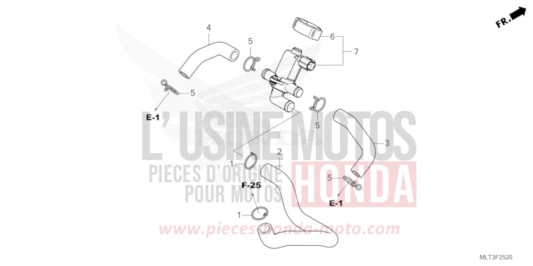 VALVE INJECTION D'AIR de CB1000GT GRAND PRIX RED (R380) de 2026