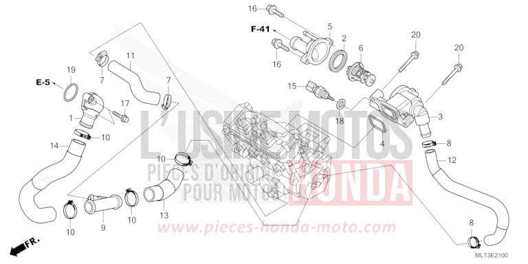 THERMOSTAT de CB1000GT GRAPHITE BLACK (NHB01) 2026
