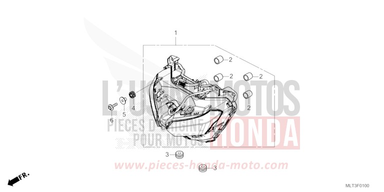 PROJECTEUR de CB1000GT GRAPHITE BLACK (NHB01) 2026