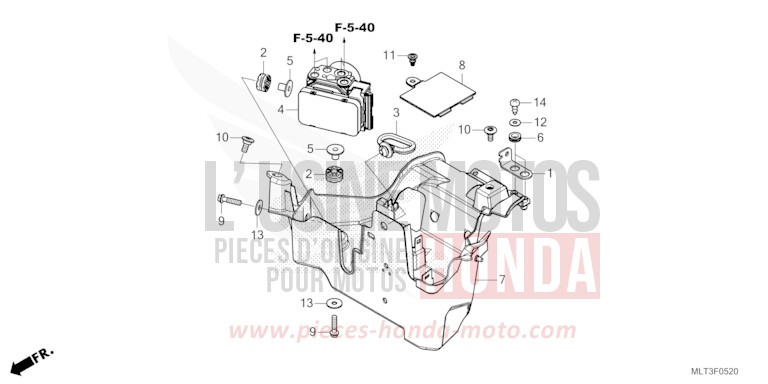 MODULATEUR ABS de CB1000GT GRAPHITE BLACK (NHB01) 2026