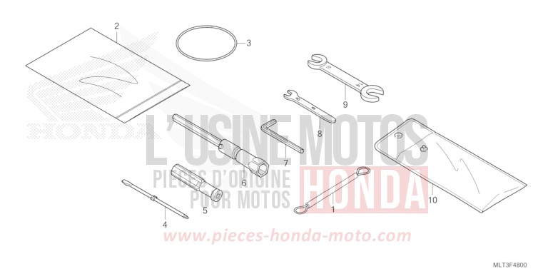 OUTILS de CB1000GT GRAPHITE BLACK (NHB01) 2026