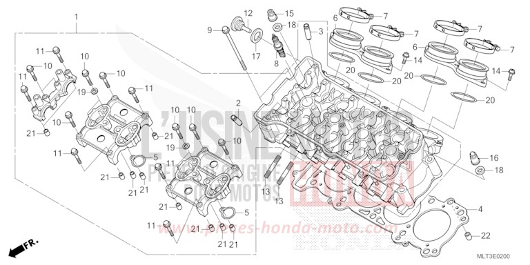 CULASSE de CB1000GT PEARL DEEP MUD GRAY (NHC47) 2026
