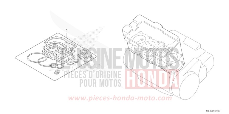 TROUSSE DE JOINT A de CB1000GT PEARL DEEP MUD GRAY (NHC47) 2026