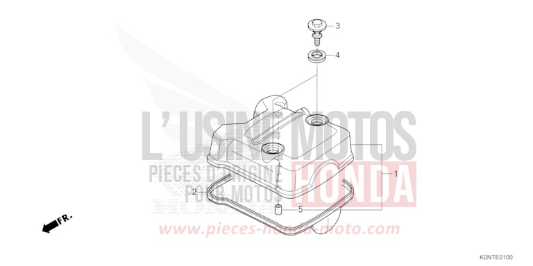 COUVERCLE DE CULASSE de CBF125MEF IMPERIAL RED METALLIC (R355) 2026