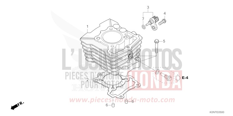 CYLINDRE de CBF125MEF MAT AXIS GRAY METALLIC (NH303) 2026