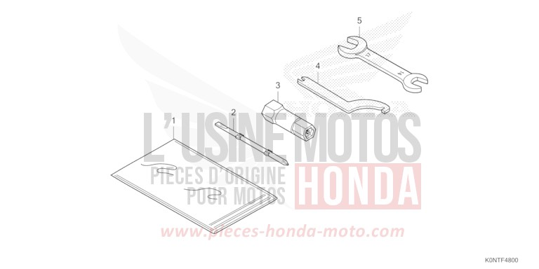OUTIL de CBF125MEF MAT AXIS GRAY METALLIC (NH303) 2026