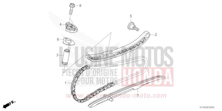 CHAINE A CAMES/TENDEUR de SH350i PEARL FALCON GRAY (NHC61) 2026