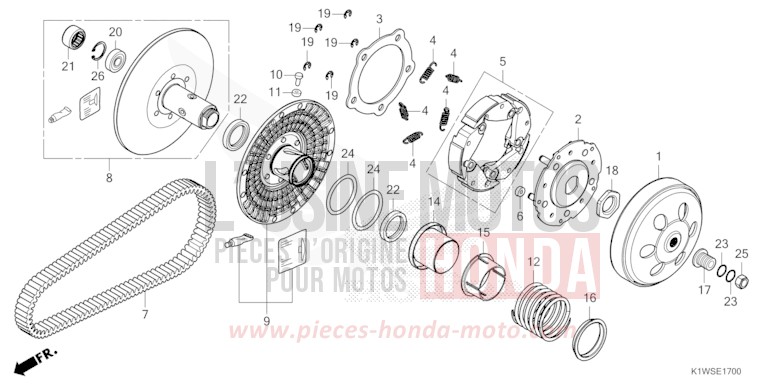 COTE MENE de SH350i NOIR (NH1) 2026