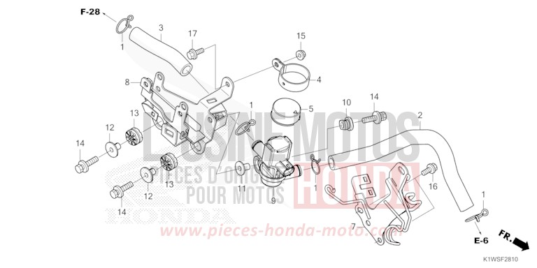 ELECTROVANNE INJECTION D'AIR de SH350i MAT ROCK GRAY (NHC70) 2026