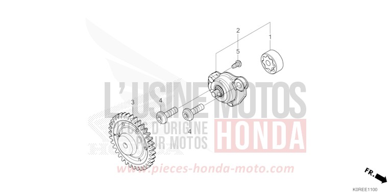 POMPE A HUILE de SH125 PEARL COOL WHITE (NHA16) 2026