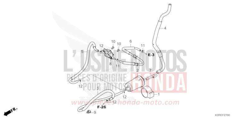 CUVETTE de SH125 PEARL COOL WHITE (NHA16) 2026
