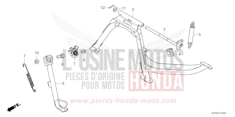 BEQUILLE de SH125 PEARL COOL WHITE (NHA16) 2026