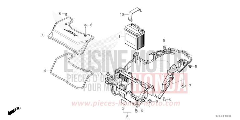 BATTERIE de SH125 PEARL COOL WHITE (NHA16) 2026