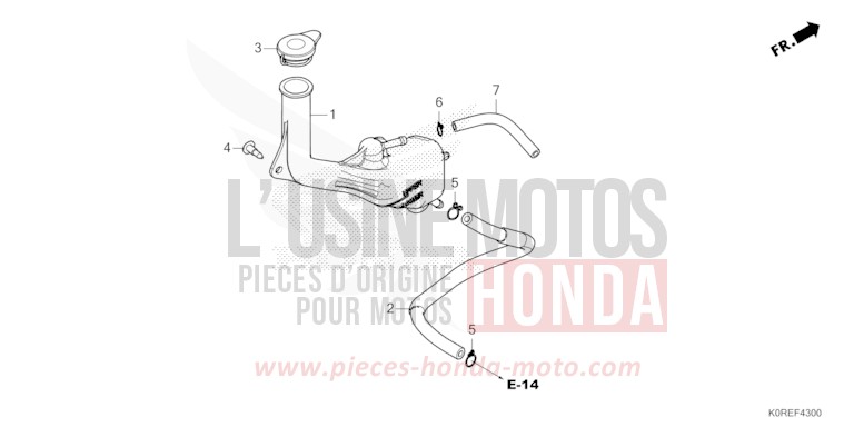 RESERVOIR DE RESERVE de SH125 PEARL COOL WHITE (NHA16) 2026