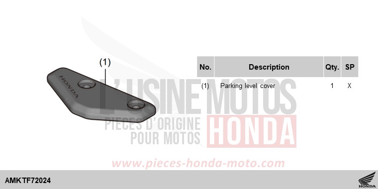 KIT,PARKING LEVER COVER de NT1100 MAT WARM ASH METALLIC (YR386) 2025