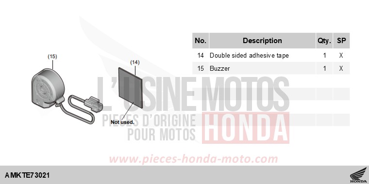 KIT,SECURITY BUZZER de NT1100 PEARL HAWKSEYE BLUE (PB409) 2025