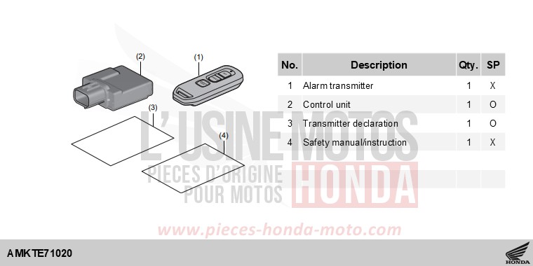 KIT,ALARM de NT1100 MAT WARM ASH METALLIC (YR386) 2025