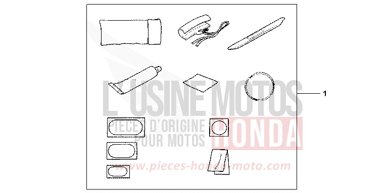 BABY PUMP de CBR600F SPARKLING RED (R127) de 2001