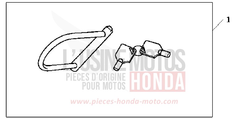 DF U LOCK 120/340 HAC de CBR600F NOIR (NH1) de 2004