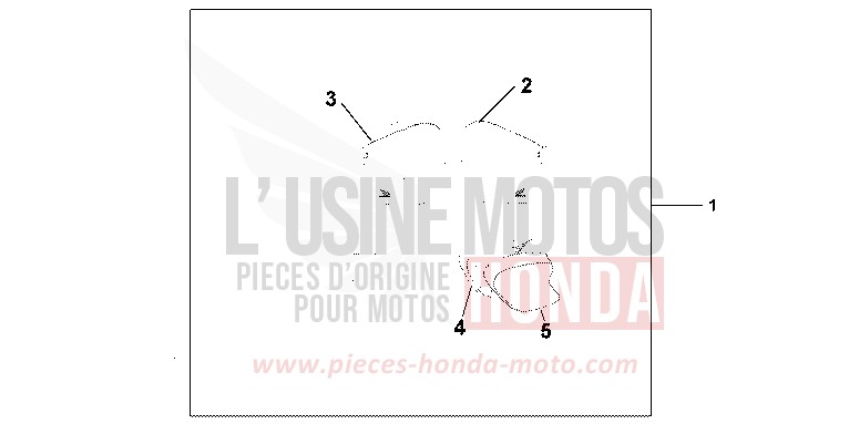 PAIRE BAGAGES SOUPLE TOURING de CBR600F ITALIAN RED (R157) de 2004