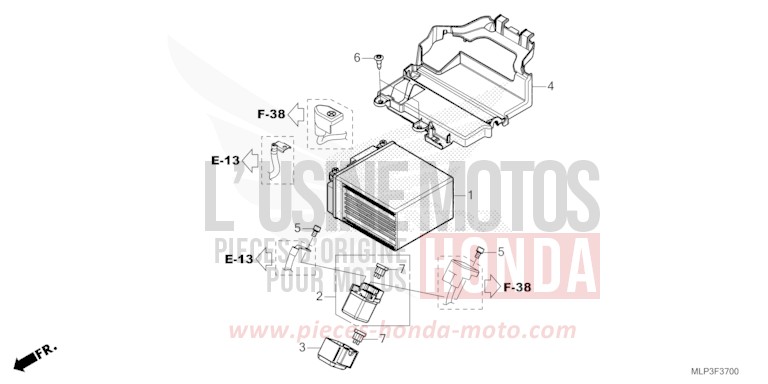 BATTERIE de CL500 MAT FRESCO BROWN (Y215) de 2025