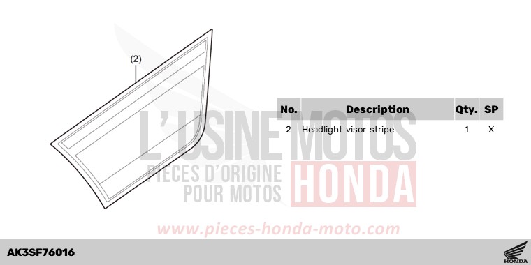 HEAD LIGHT COWL STRIPE de CL500 MAT LAUREL GREEN METALLIC (G207) de 2025