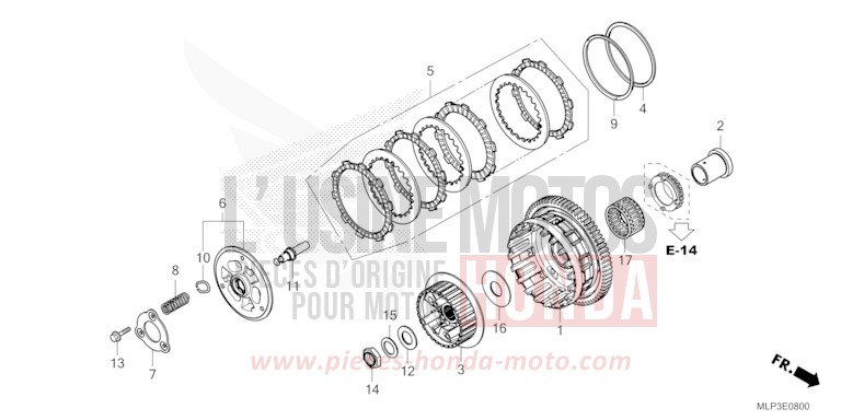 EMBRAYAGE de CL500 PEARL DUSK YELLOW (Y238) de 2025