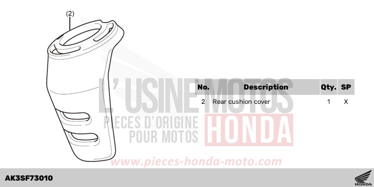 REAR CUSHION COVER de CL500 PEARL DUSK YELLOW (Y238) de 2025
