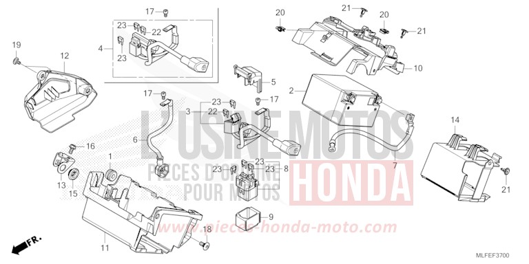 BATTERIE de NT1100 IRIDIUM GRAY METALLIC (NHC65) de 2026