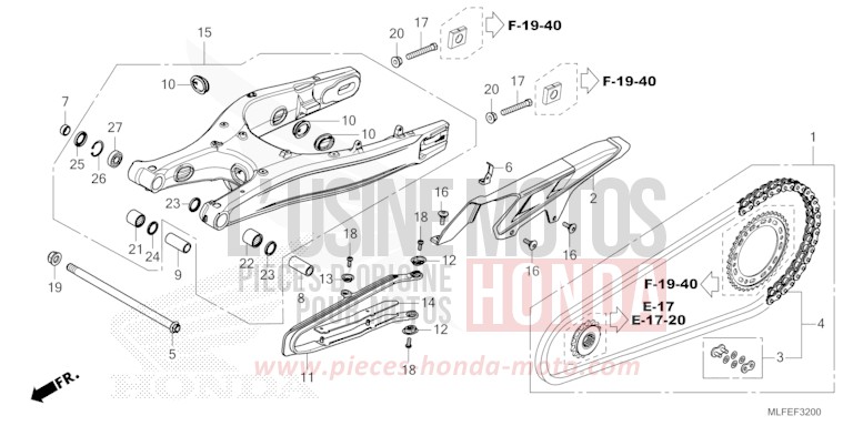 BRAS OSCILLANT de NT1100 PEARL HAWKSEYE BLUE (PB409) de 2025