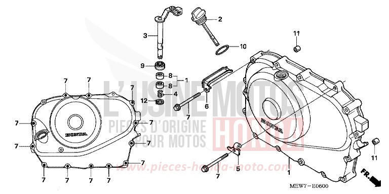 PANNEAU CARTER-MOTEUR D. de Deauville SHASTA WHITE (NH138) de 2010