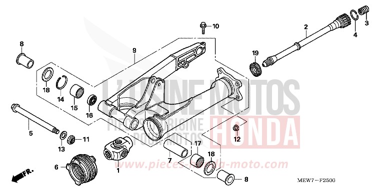 BRAS OSCILLANT de Deauville SHASTA WHITE (NH138) de 2010