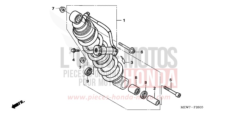 COUSSIN ARRIERE de Deauville SHASTA WHITE (NH138) de 2010