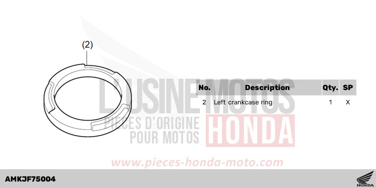 CRANKCASE RING de CB1000R MAT JEANS BLUE MATALLIC (PB417) 2023