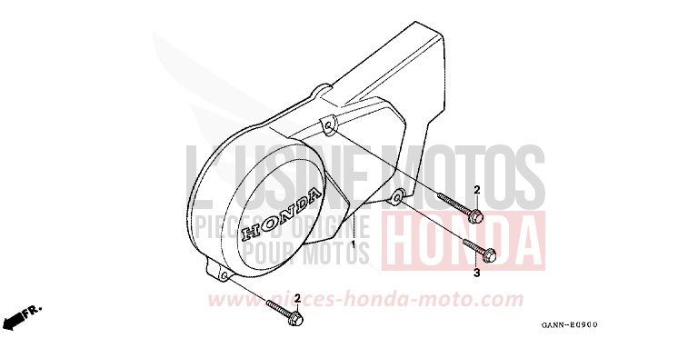 PANNEAU CARTER-MOTEUR G. de DAX CANDY RUBY RED (R4) de 1994