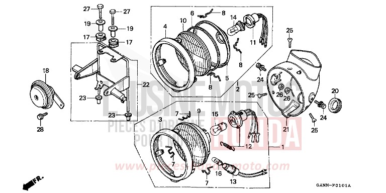 PROJECTEUR de DAX CANDY RUBY RED (R4) de 1994
