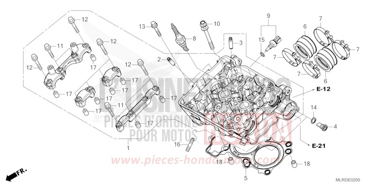 CULASSE de NX500 PEARL HORIZON WHITE (NHB61) 2026