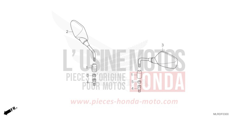 MIROIR de NX500 PEARL HORIZON WHITE (NHB61) 2026